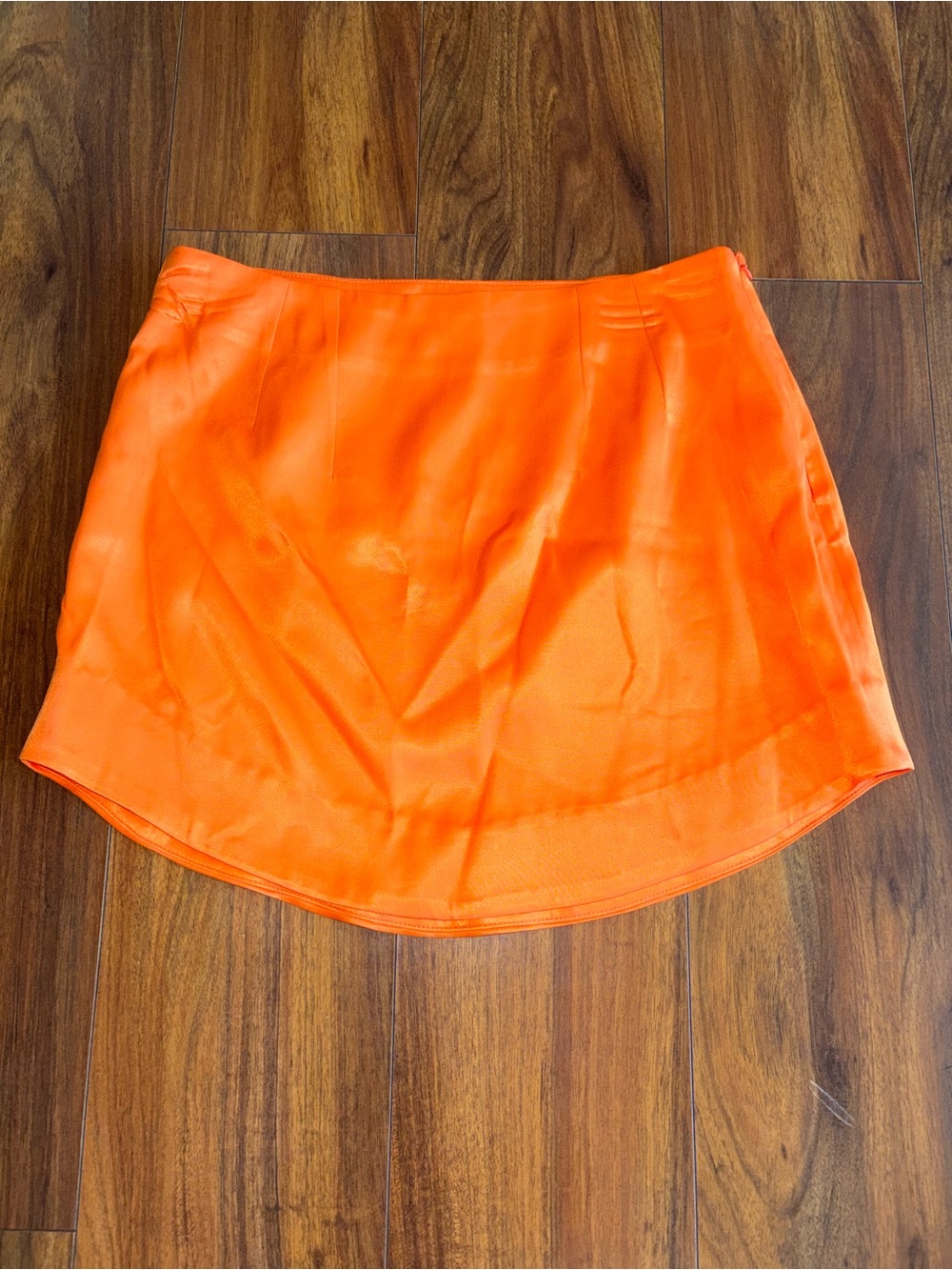 Bright Orange Mini Skirt